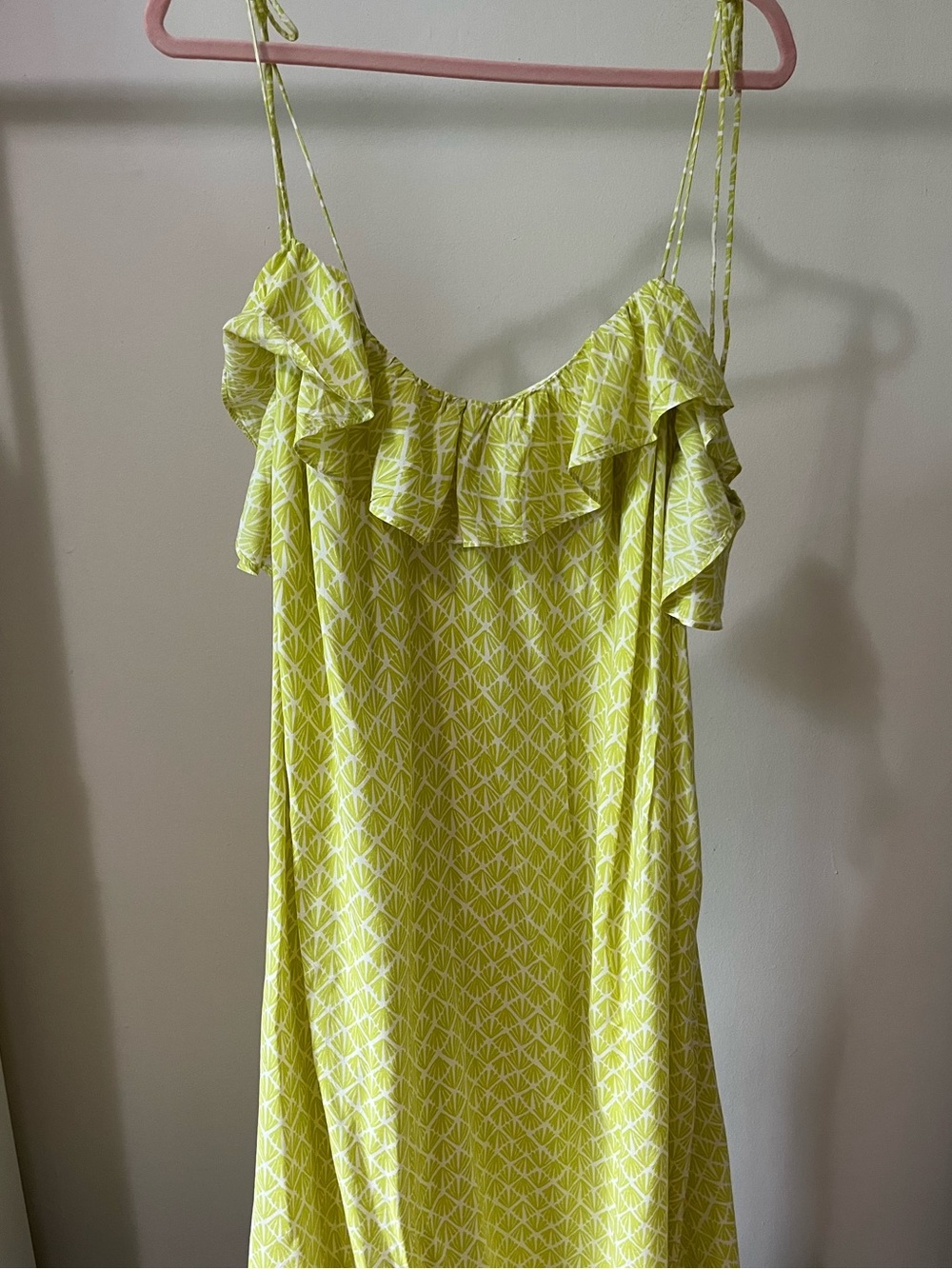 H&M Lime Yellow Ruffled Sundress - Picture 2 of 8